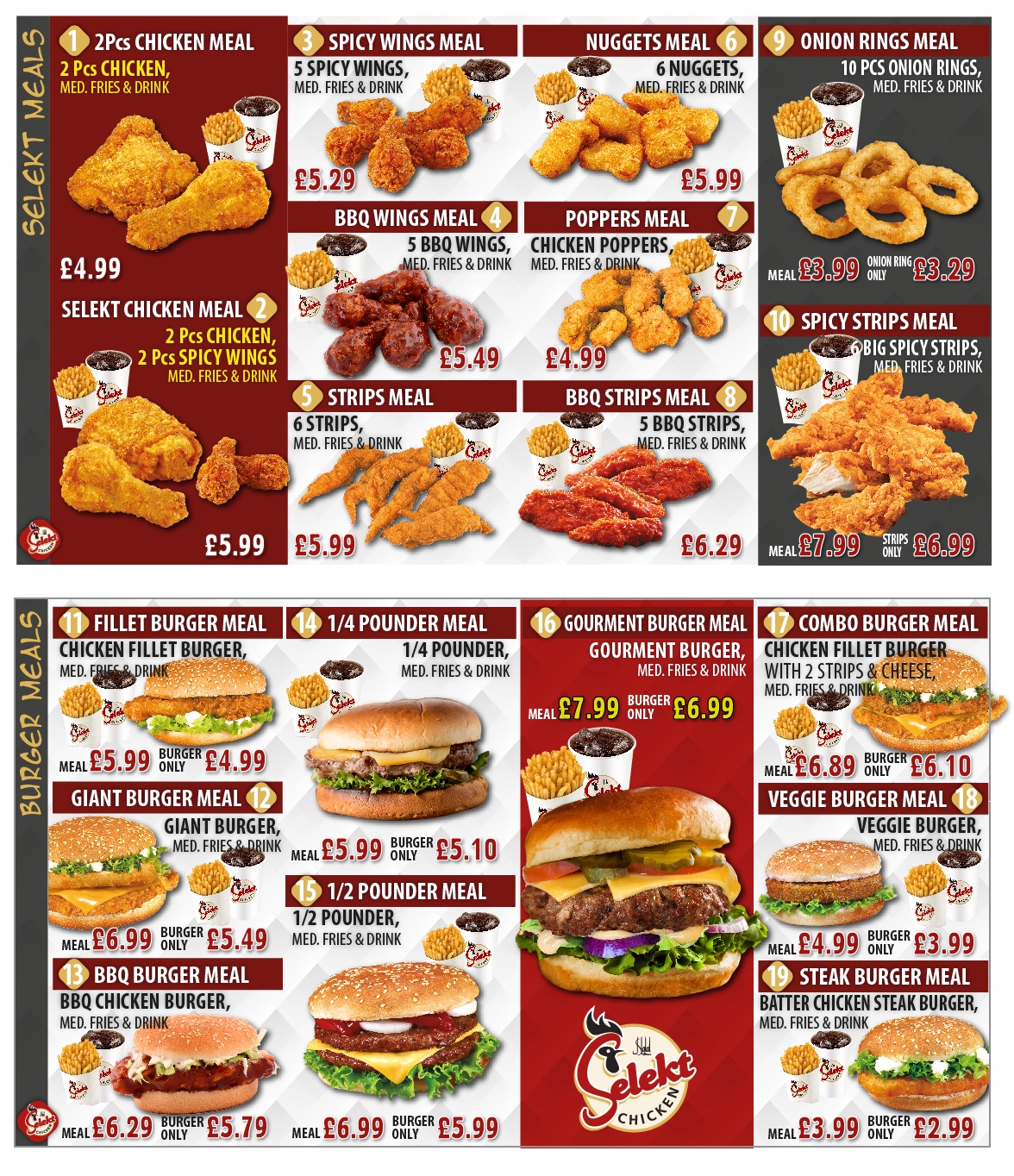 Chicken Menu - Page 1