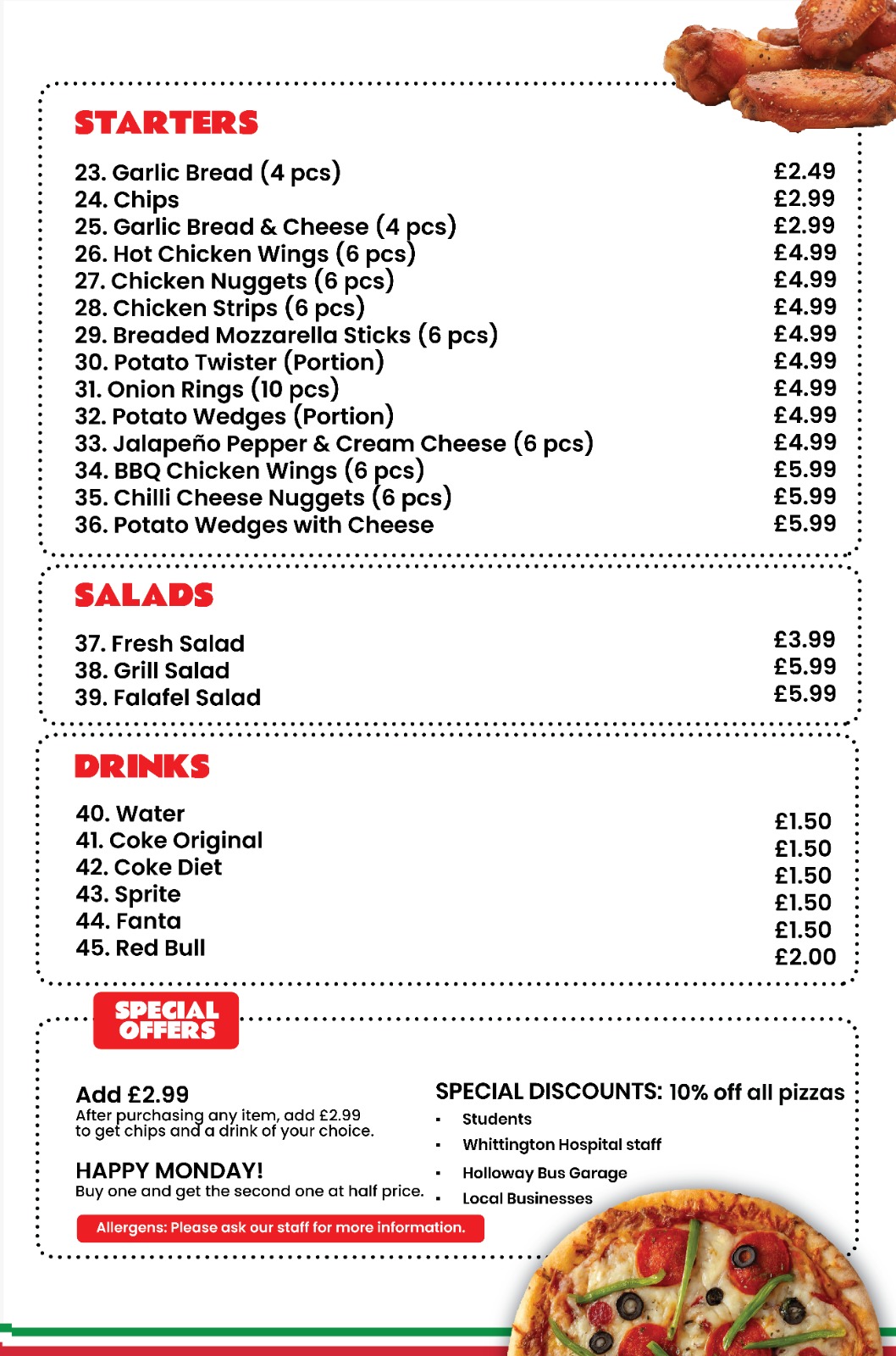 Pizza Menu - Page 3